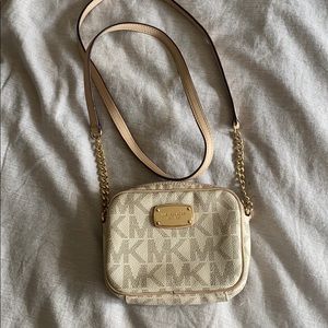 Michael Kors rose gold cross body